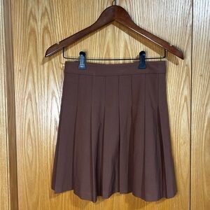 Aritzia Chocolate Brown Mini Skirt